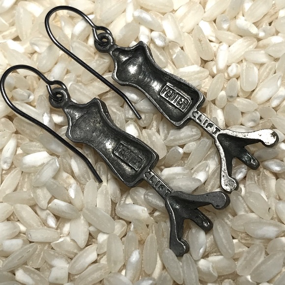 Pewter Mannequin earrings - Picture 5 of 5